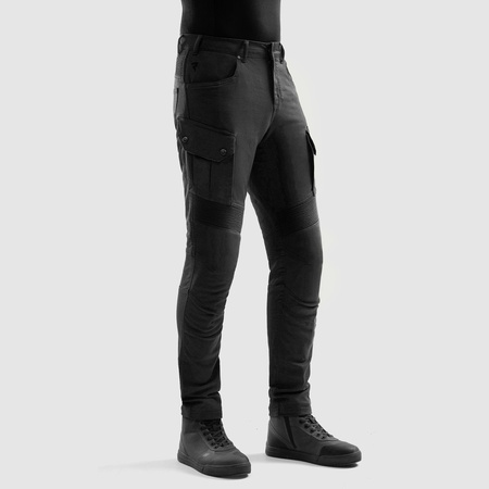 Jeansy motocyklowe Rebelhorn Faster Black