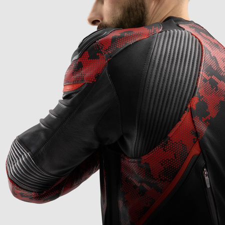 Kurtka Rebelhorn Veloce Camo Black/Fluo Red