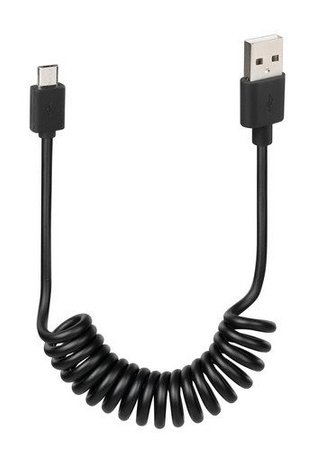 LAMPA kabel sprężynowy USB - Micro USB długość 100cm
