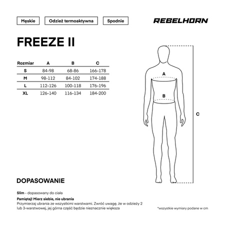 Spodnie termoaktywna Rebelhorn Freeze II Black