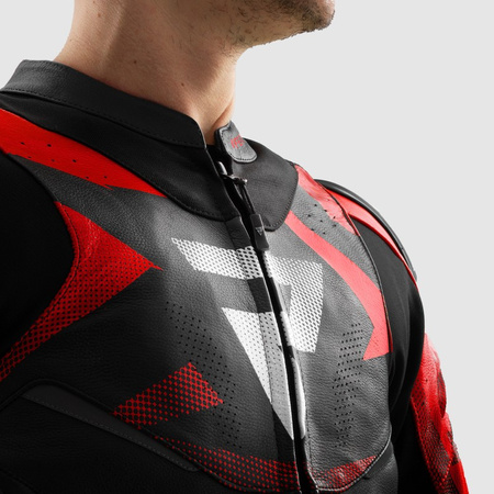 Kurtka motocyklowa Rebelhorn Inferno Black Blue White Red