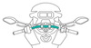 LAMPA Opti Line uchwyt mocowany do kierownicy