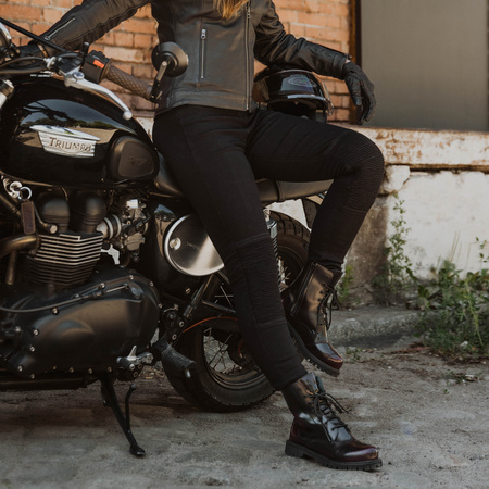 Jeansy motocyklowe Ozone Chica Lady Black