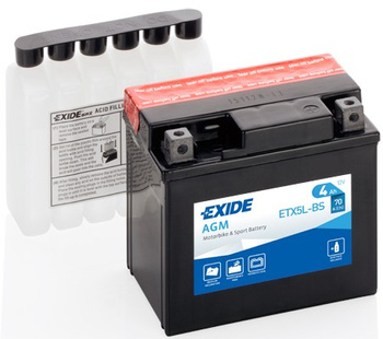 Akumulator bezobsługowy EXIDE 12V 4Ah ETX5L-BS
