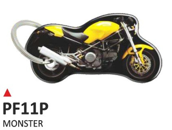 Breloczek PRINT Wypukły, dwustronny Ducati Monster giallo