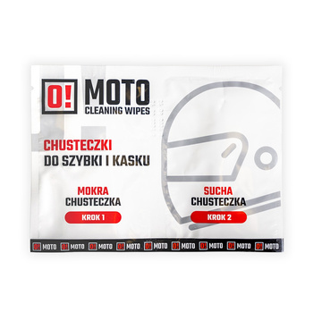 O!Moto chusteczki do czyszczenia kasku