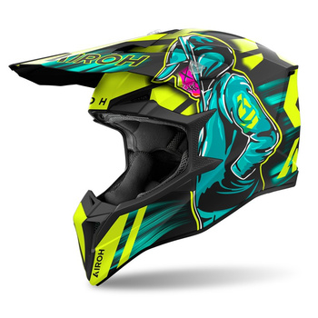 Kask Airoh Wraaap Cyber Yellow Matt