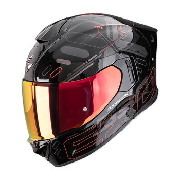 Kask Scorpion Exo-530 Air Fond Metallic Black/Red