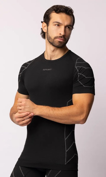 Koszulka termoaktywna Spaio Rapid z krótkim rękawem Black/Grey