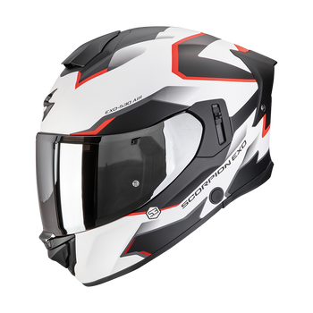 Kask Scorpion Exo-530 Air Clip Matt White/Black/Red