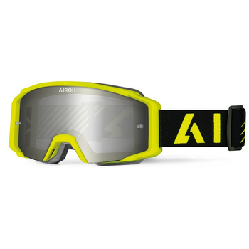 Gogle Airoh Blast XR1 Yellow Matt Szyba Silver Mirrored